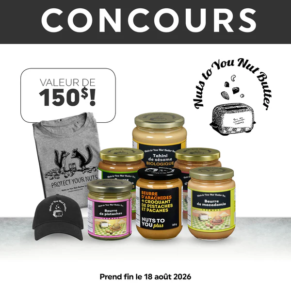 Concours Gagnez un ensemble-cadeau grâce à Nuts to You!