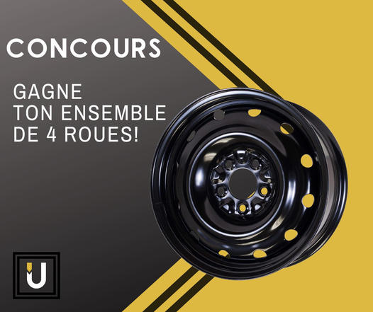 Concours Gagnez un ENSEMBLE DE 4 ROUES d'une valeur de 500 $ pour votre voiture !