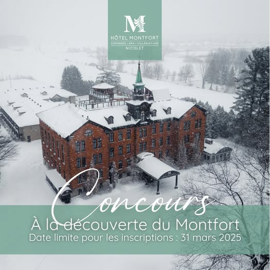 Concours Gagnez un forfait La Grande Évasion pour deux personnes d'une valeur de 480$ à l'Hôtel Montfort !