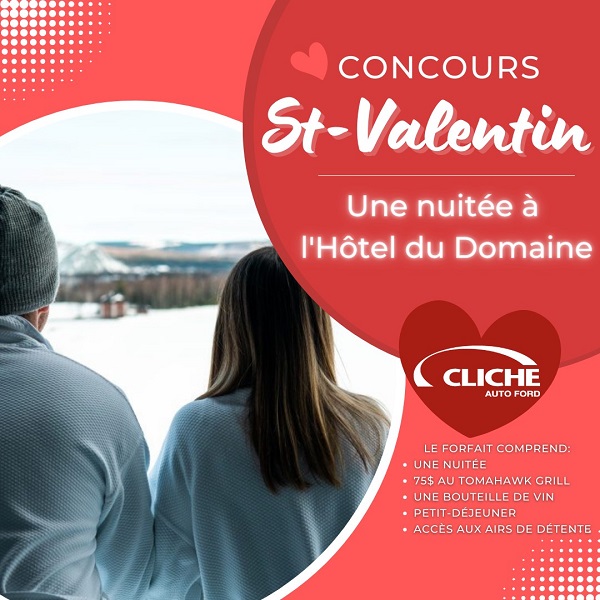 Concours Gagnez un séjour en amoureux au prestigieux Hôtel du Domaine!