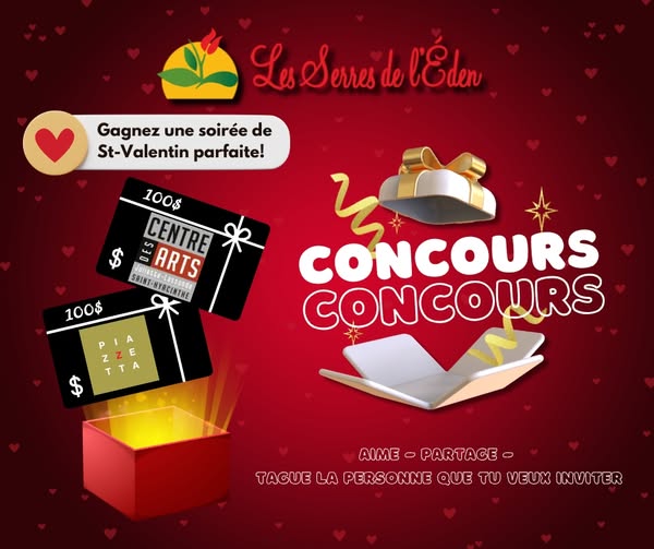 Concours Gagnez un souper-spectacle pour la Saint-Valentin!