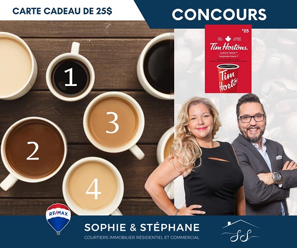 Concours Gagnez une carte cadeau de 25$ chez Tim Hortons! Concours Gagnez une carte cadeau de 25$ chez Tim Hortons!