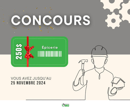 Concours Gagnez une carte cadeau de 250$ à l’épicerie de votre choix!