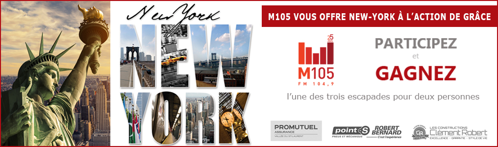 Concours Gagnez une des Trois Escapades à New-York pour Deux Personnes Concours Gagnez une des Trois Escapades à New-York pour Deux Personnes