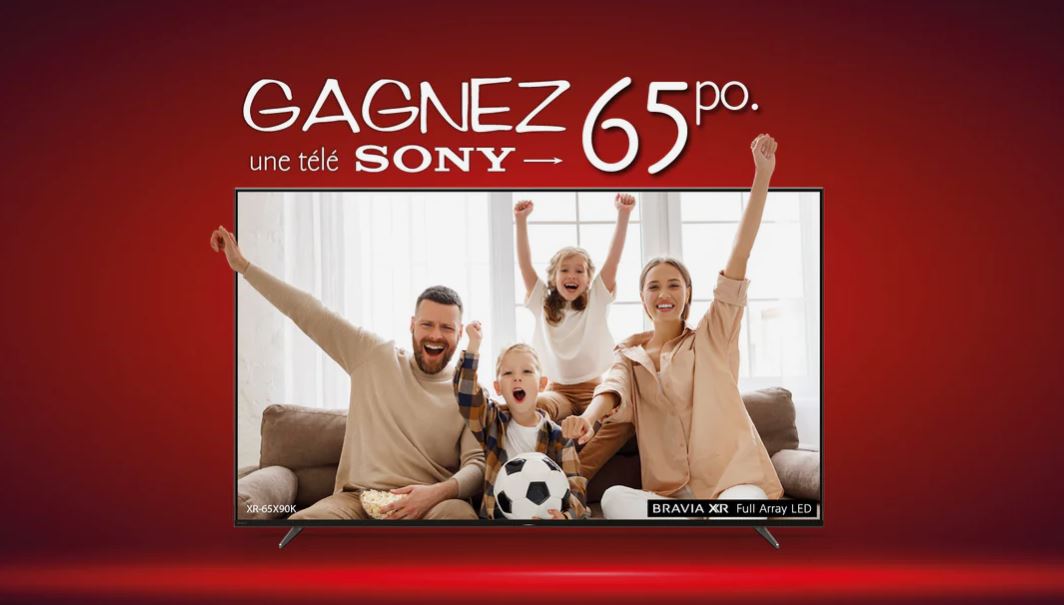 Concours Gagnez votre téléviseur Sony 65'' Série X90L!