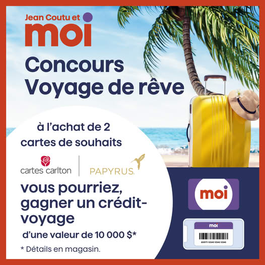 Concours Jean-Coutu - Voyage de rêve!