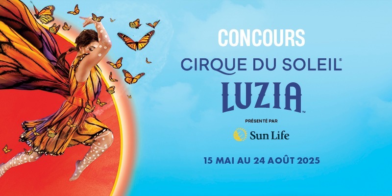 Concours Journal de Montréal - Gagnez l’une des vingt paires de billets pour l’une des représentations de LUZIA dans le Vieux-Port de Montréal.