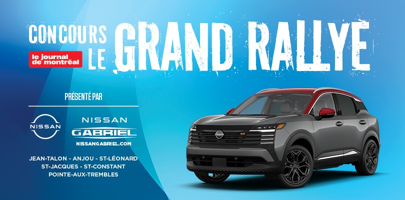 Concours Journal de Montréal - Le grand Rallye! Un Nissan Kicks S 2025 d’une valeur de 29 349$ à gagner!