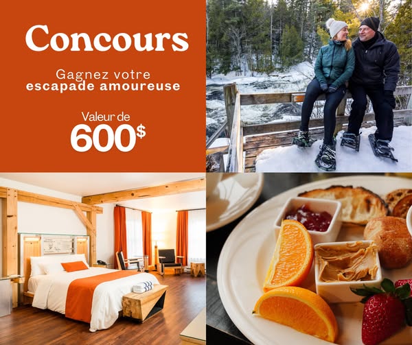 Concours Le Baluchon Éco-villégiature - Gagnez votre escapade amoureuse d'une valeur de 600$!