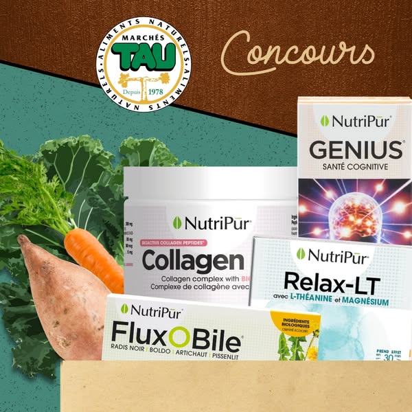 Concours Les Marchés Tau - Gagnez un panier-cadeau de produits NUTRIPUR!