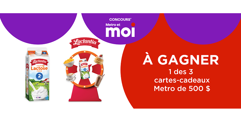 Concours METRO - GAGNEZ 1 des 3 cartes-cadeaux Metro de 500$!