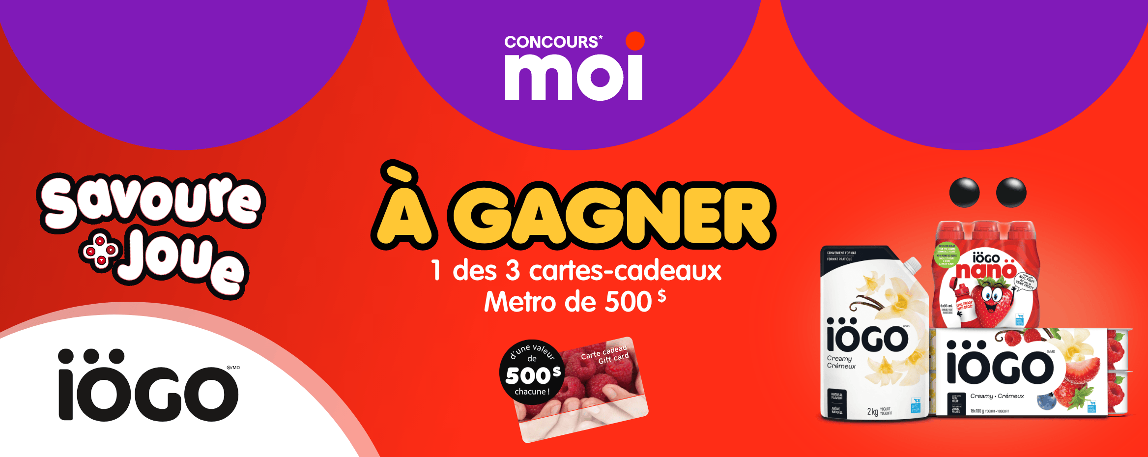 Concours Metro Gagnez l'une des trois cartes-cadeaux de 500$!