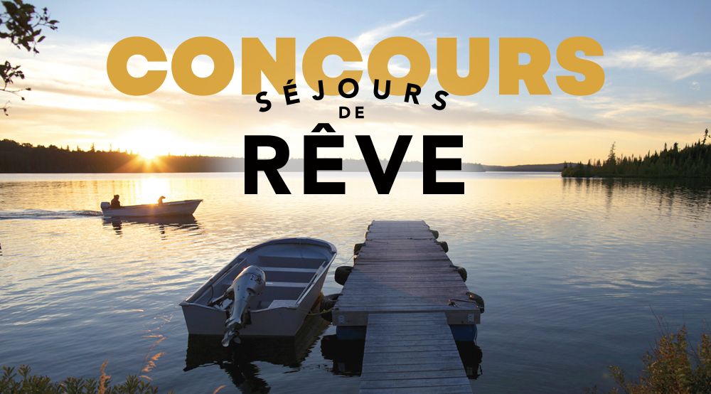 Concours Pourvoiries Québec - gagnez un séjour de rêve!