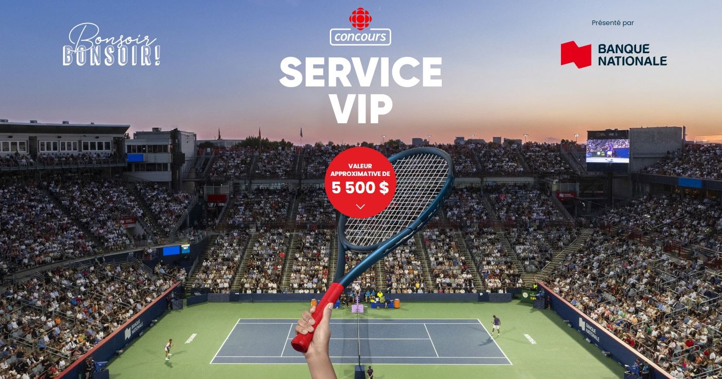 Concours Radio-Canada - Gagnez Une expérience privilégiée pour deux personnes, les 6 et 7 août à l’Omnium Banque Nationale de Montréal !