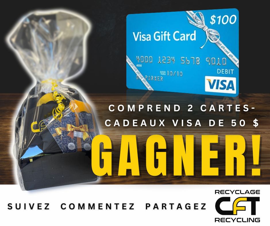 Concours Recyclage CFT - 100$ Visa à Gagner