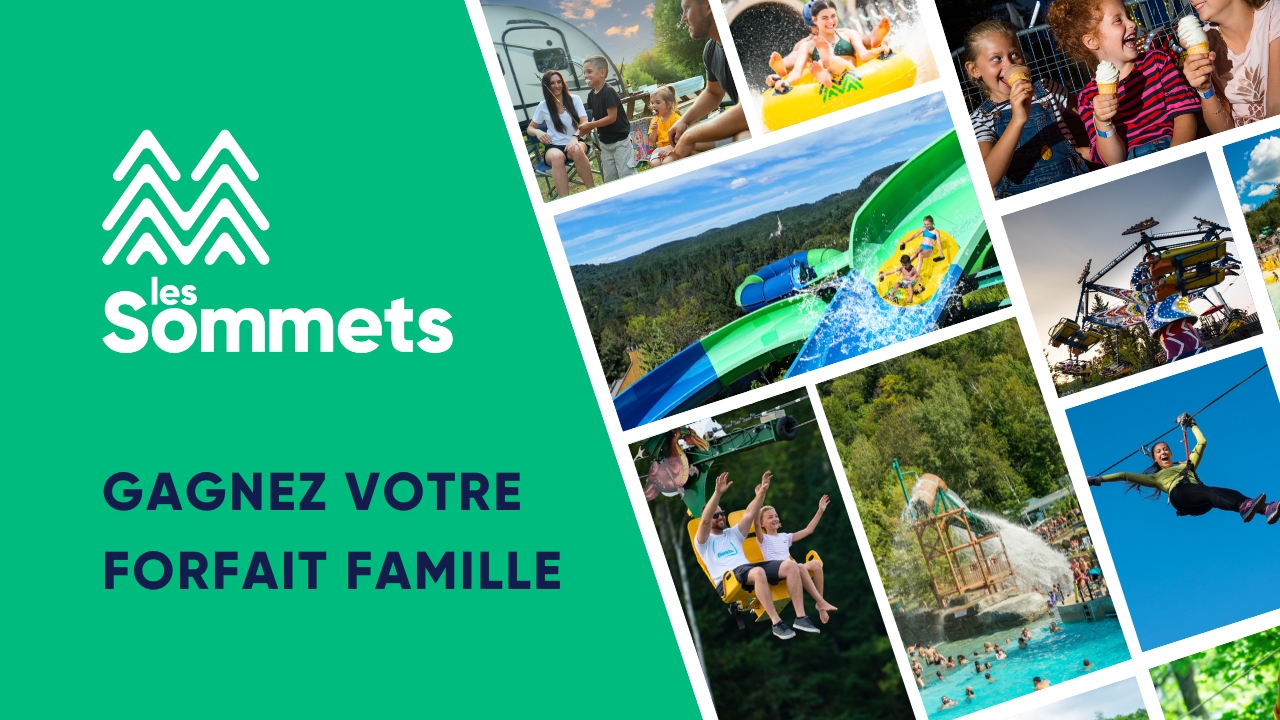 Concours Rythme Fm 105,7 Gagnez votre forfait familial pour le parc aquatique Sommet Saint-Sauveur!