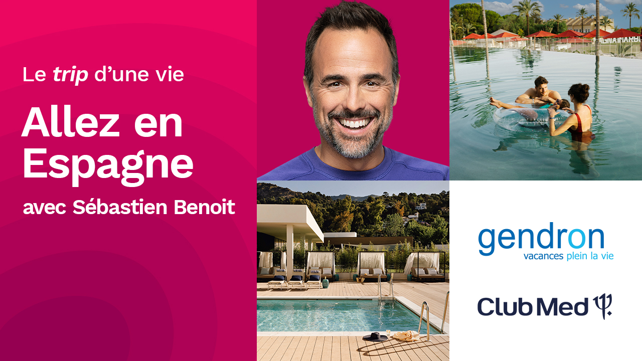 Concours Rythme FM 105.7 - Gagnez votre voyage Espagne avec Sébastien Benoit !