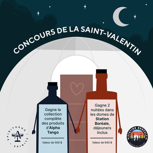 Concours Saint-Valentin - Spiritueux Alpha Tango!