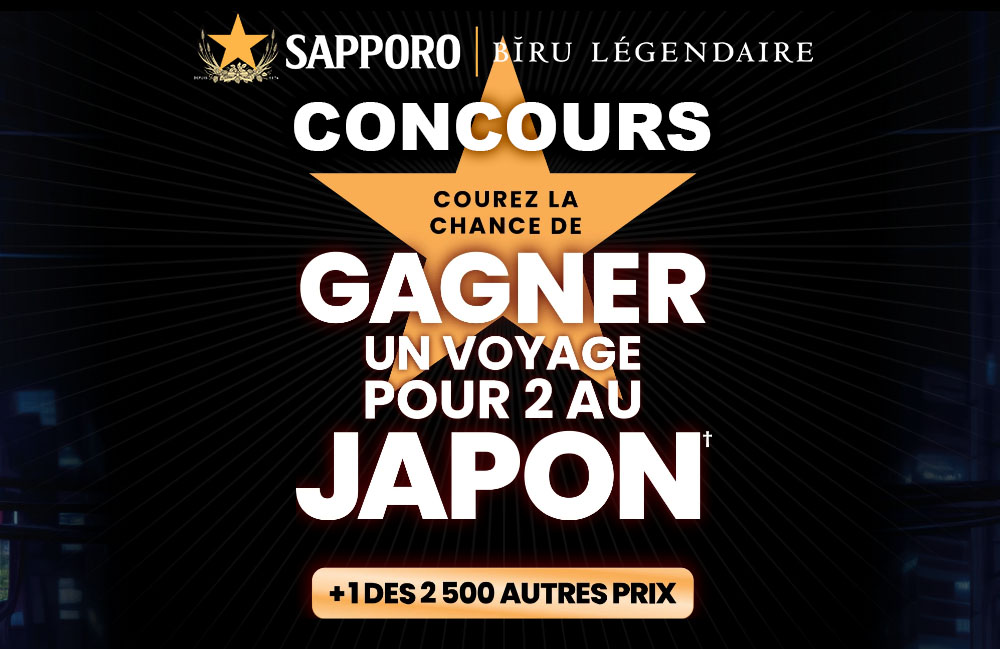 Concours Sapporo - Gagnez un Voyage au Japon