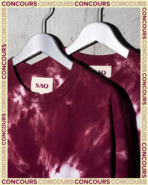 Concours SAQ - Gagnez l'un des 10 chandails de la collection tache de vin!