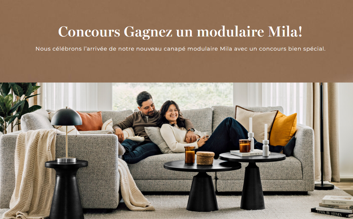 Concours Urban Barn Gagnez un modulaire Mila