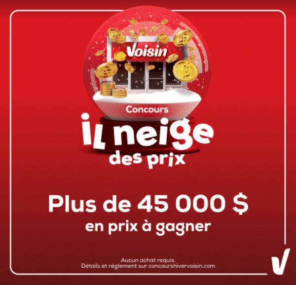 Concours Voisin - Il neige des prix!