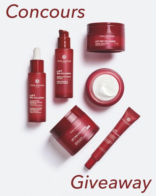 Concours Yves Rocher Canada  - Gagnez la NOUVELLE collection de soins visage, Lift-Pro Collagène.