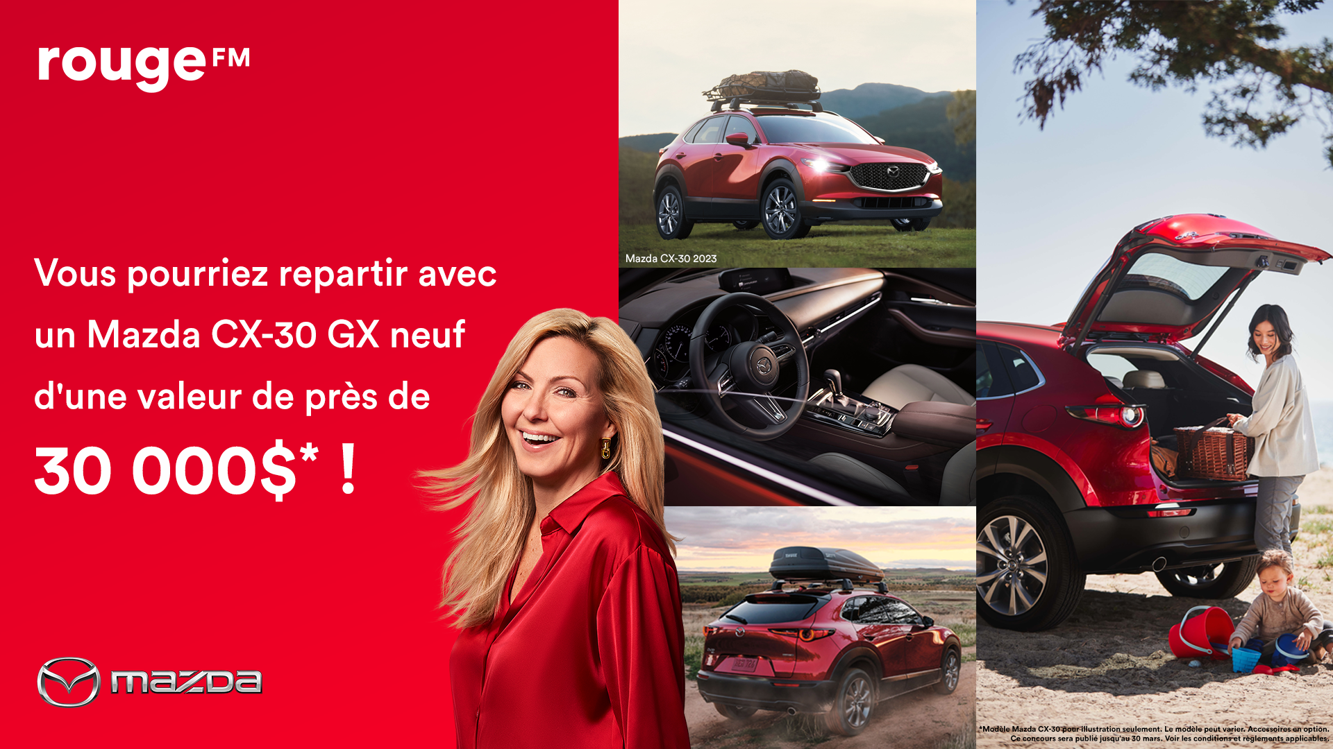 Vous pourriez gagner un Mazda grâce au concours à Véro ! Vous pourriez gagner un Mazda grâce au concours à Véro !